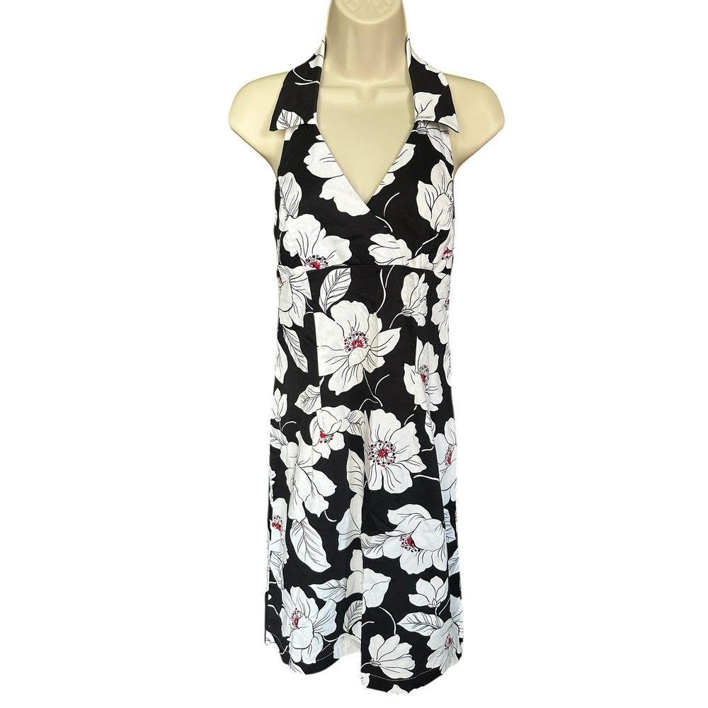Faith ❤️ Passion Floral Sundress Dress Women's Size 8 Hawaiian‎ Flowers Collared